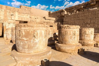 Luxor 'daki Medinet Habu tapınağı, Kral Vadisi, Mısır