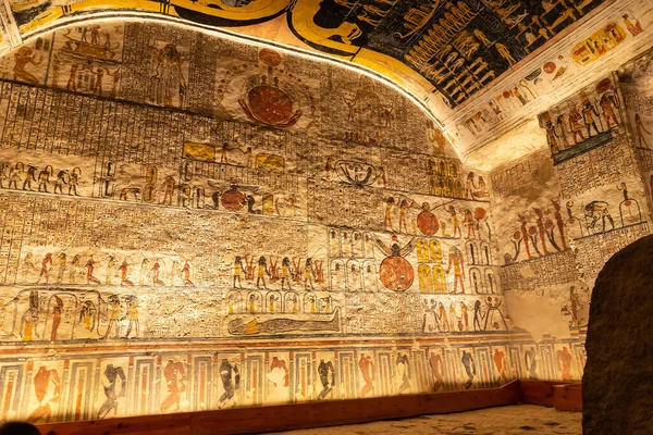 Tomb Pharaohs Rameses Valley Kings Luxor Egypt — Foto de Stock