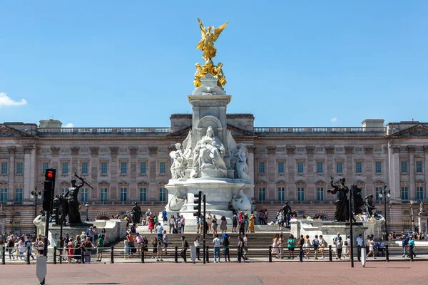 Londen Juni 2022 Victoria Memorial Buckingham Palace Londen Een Zonnige — Stockfoto