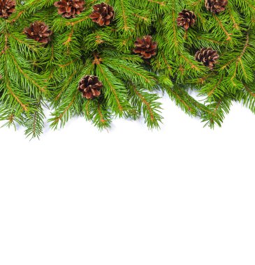 Noel arkaplanı beyaz koni ile izole