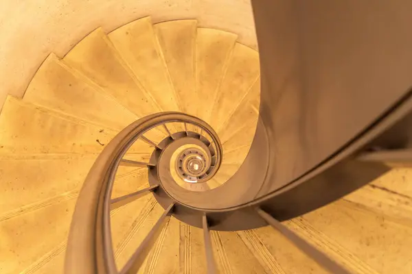 Внутренняя Спиральная Лестница Триумфальной Арки Триумфальная Арка Парижа Париже Франция — стоковое фото