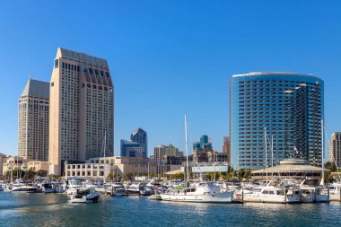San Diego Körfezi marina bölgesi, California, ABD