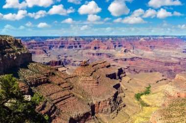 Güneşli bir günde Büyük Kanyon Ulusal Parkı, Arizona, ABD