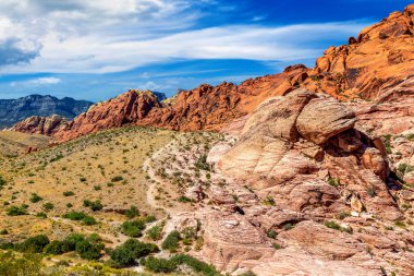 Las Vegas, Nevada yakınlarındaki Red Rock Kanyonu Ulusal Koruma Alanı, ABD
