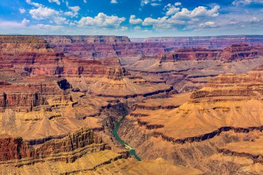 Güneşli bir günde Büyük Kanyon Ulusal Parkı, Arizona, ABD