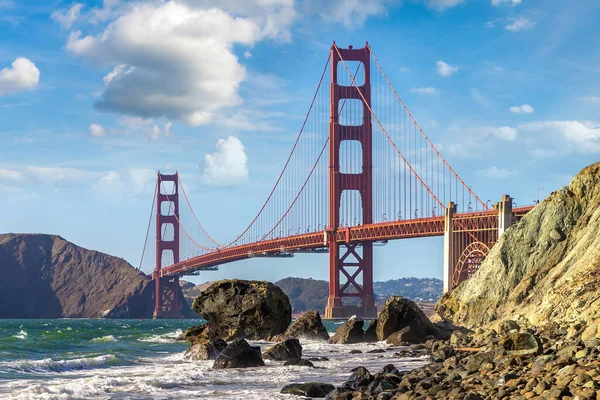 Golden Gate Bridge Vista Praia Marshall São Francisco Califórnia Eua — Fotografia de Stock