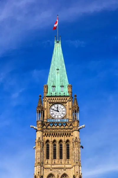 Canadees Parlement Ottawa Heuvel Van Het Parlement Een Zonnige Dag — Stockfoto