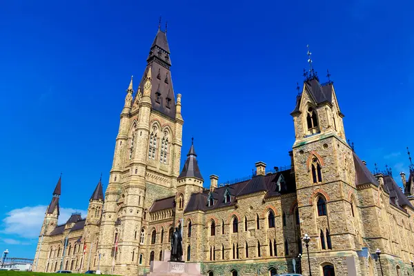 West Block Canadian Parliament Ottawa Parliament Hill Sunny Day Canada — Stock Photo, Image