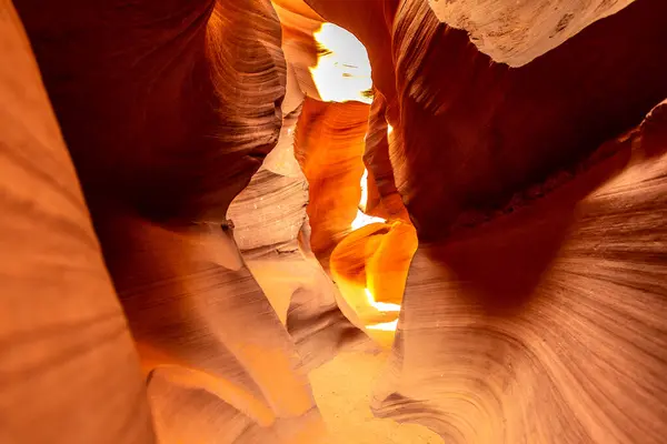 Каньйон Антілопа Сонячний День Сторінка Арізона Сша Стокове Фото