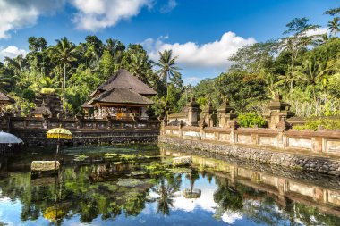 Endonezya, Bali 'deki Pura Tirta Boş Tapınağı' nda kutsal su