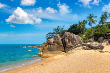 Samui adasındaki Coral Cove Sahili, Tayland
