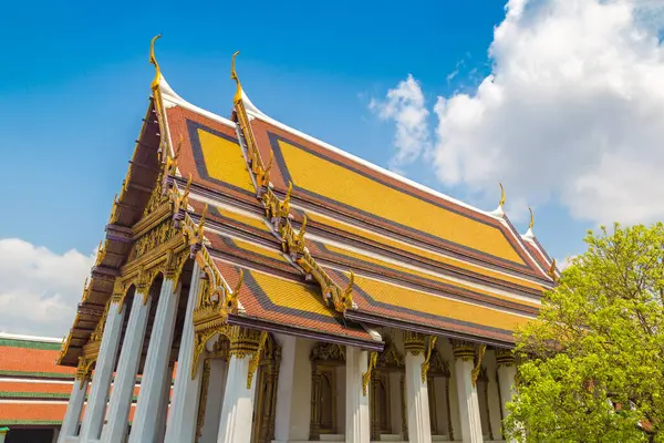 Grand Palace Wat Phra Kaew Templo Esmeralda Buda Banguecoque Dia — Fotografia de Stock
