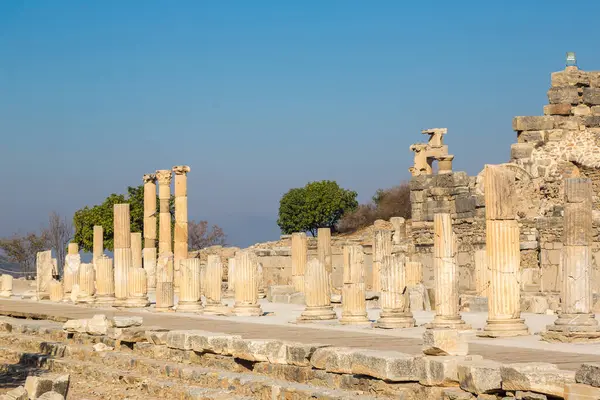 Ruïnes Van Oude Stad Efese Oud Griekse Stad Turkije Een — Stockfoto