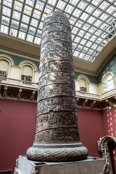 stock image LONDON, UK - SEPTEMBER 26, 2023: Trajan's Column at Victoria and Albert Museum in London - is the world's largest museum of decorative arts and design, UK