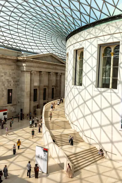 Londen September 2023 Great Court Het British Museum Londen Een Stockafbeelding