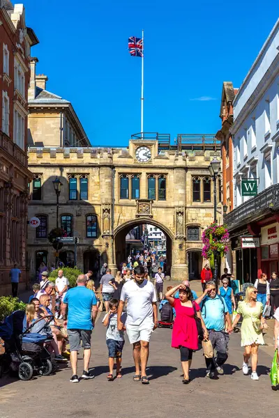 Lincoln September 2023 Popular Street Old Town Lincoln United Kingdom Stock Photo
