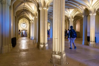 WINDSOR, UK - JUNE 19, 2022: Interior of Royal Windsor Castle in Windsor, UK clipart