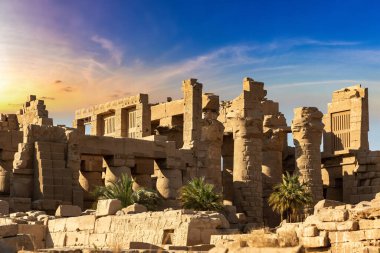 Karnak temple in a sunny day, Luxor, Egypt