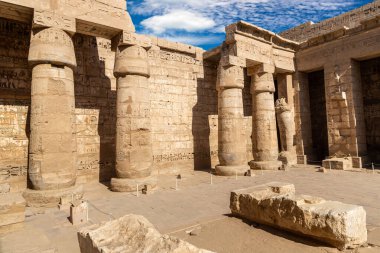 Medinet Habu temple in Luxor, Valley of King, Egypt