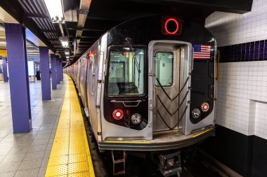 Metro vagonu New York City, ABD 'de.