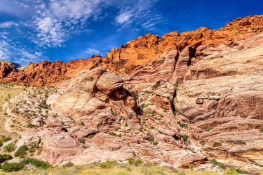 Las Vegas, Nevada yakınlarındaki Red Rock Kanyonu Ulusal Koruma Alanı, ABD