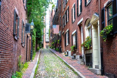 Boston, Massachusetts, ABD 'deki tarihi palamut caddesi.