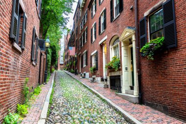Boston, Massachusetts, ABD 'deki tarihi palamut caddesi.