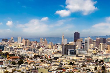 San Francisco, California, ABD 'nin panoramik hava manzarası