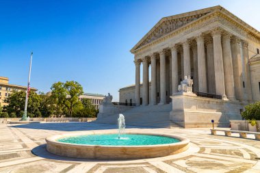 Güneşli bir günde Washington DC 'de Yargıtay, ABD