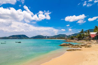 Patong beach on Phuket island, Thailand in a sunny day