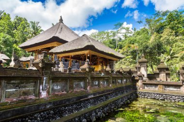 Endonezya, Bali 'deki Pura Tirta Boş Tapınağı' nda kutsal su