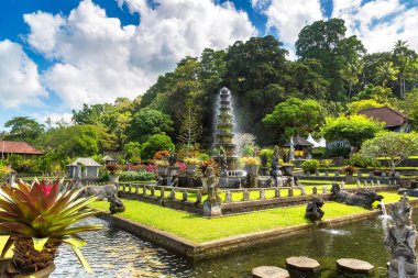Taman Tirtagangga Tapınağı Bali, Endonezya güneşli bir günde