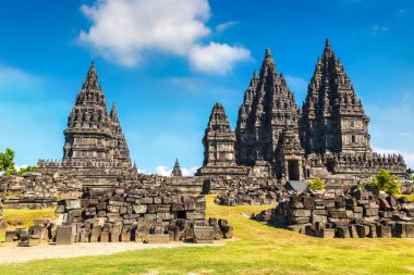 Yogyakarta şehri yakınlarındaki Prambanan tapınağı, Orta Java, Endonezya