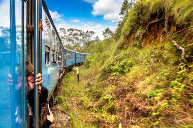Nuwara 'da tren Eliya, Sri Lanka' da yaz günü
