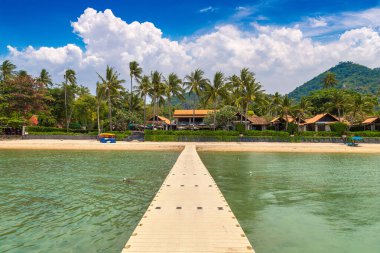 Bridge at Lamai beach at Samui island, Thailand