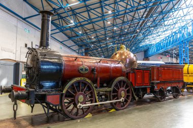 YORK, İngiltere - 6 Şubat 2025: 1846 'da Furness Demiryolu için inşa edilen tarihi 