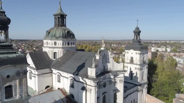 Berdychiv Deki Bare Carmelites Manastırı Nın Hava Aracı Görüntüleri Kuzey — Stok video