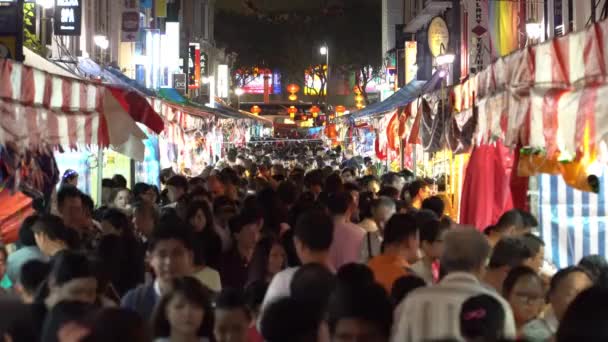 Singapore Southeast Asia Singapore January 29Th 2019 Crowded Street People — Stock Video