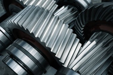 gears machine background heavy industrial 