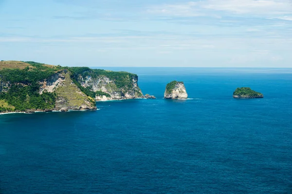 Indische Oceaan Landschap Met Rotsen Kliffen — Stockfoto