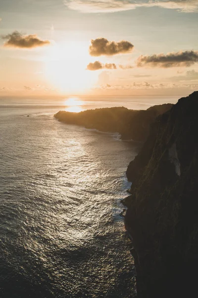 Ocean Landskap Vacker Solnedgång Havsutsikt — Stockfoto
