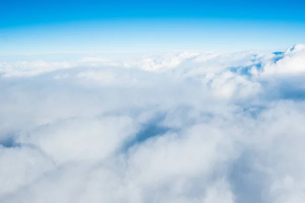 Weiße Wolken Himmel Wolkenlandschaft Hintergrund Atmosphäre — Stockfoto