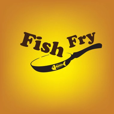 Poster related to the Fish Fry event. Vector illustration