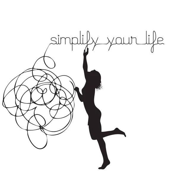 Desire Simplify His Life Task Every Person — Image vectorielle
