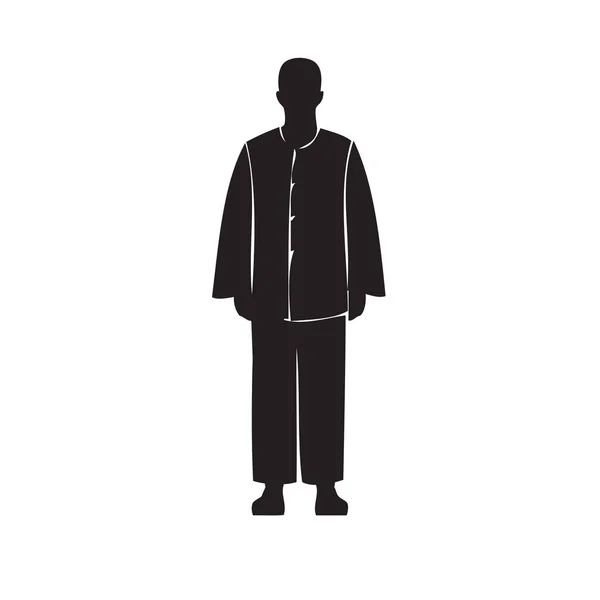 Muž Obleku Pro Pohodlný Spánek Pyžamu — Stockový vektor
