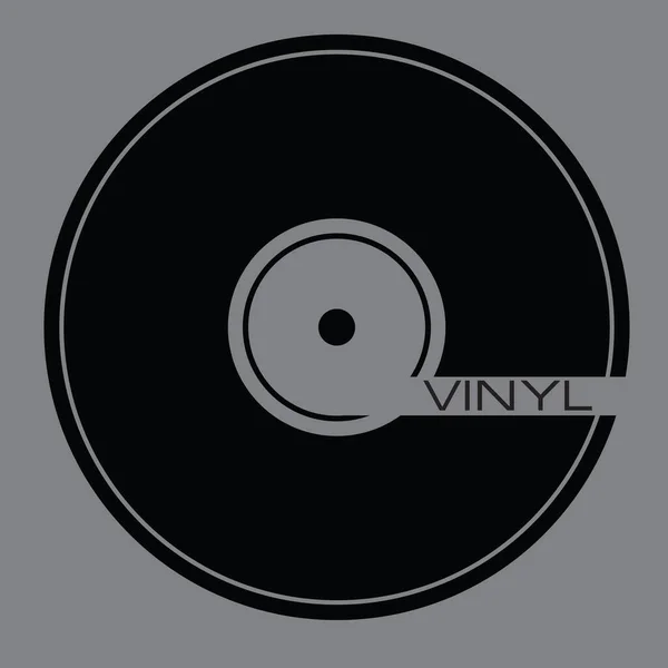 Vector Illustration Retro Vinyl Music Record — Stock Vector