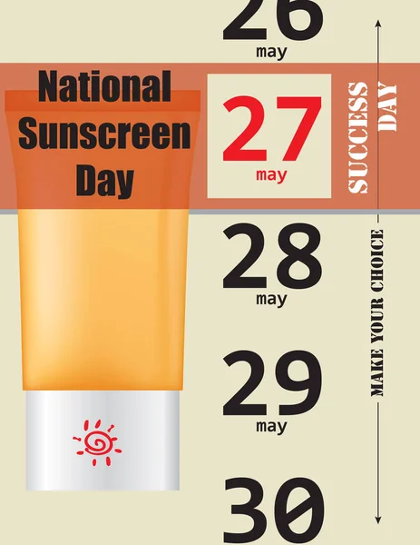 Faça Sua Escolha Escolha Dia Nacional Protetor Solar Maio Cartaz —  Vetores de Stock