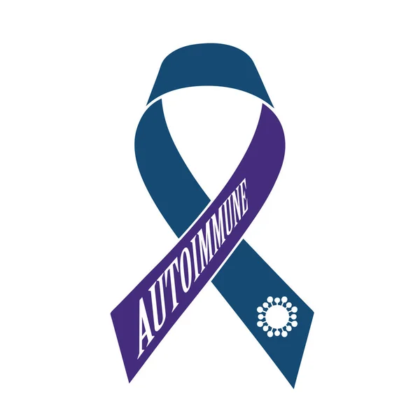 Ribbon Calling Draw Attention Society Associated Autoimmune Arthritis — Stock Vector