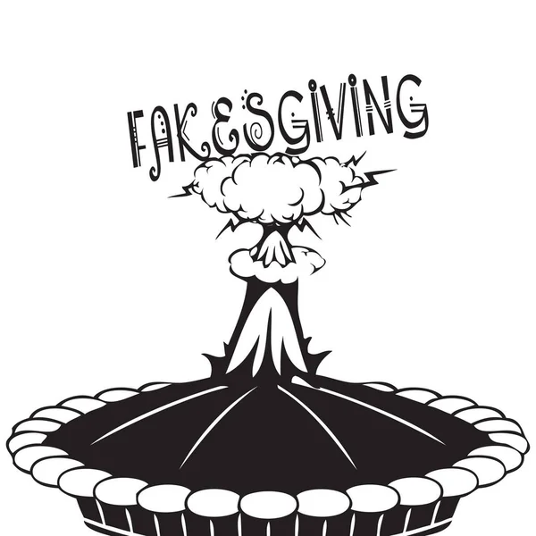 Fakes Familie Evenement Geven Makers Een Alternatieve Thanksgiving Vakantie — Stockvector