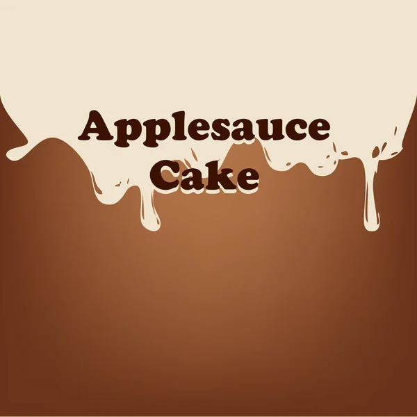 Dessert Sucré Avec Ingrédient Compote Pommes Gâteau Compote Pommes — Image vectorielle